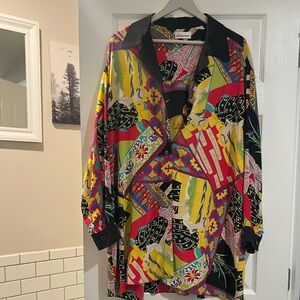 Dana Buchman Silk Multicolor Blouse